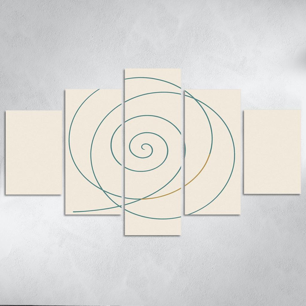 Quiet Spiral modern paintings frame