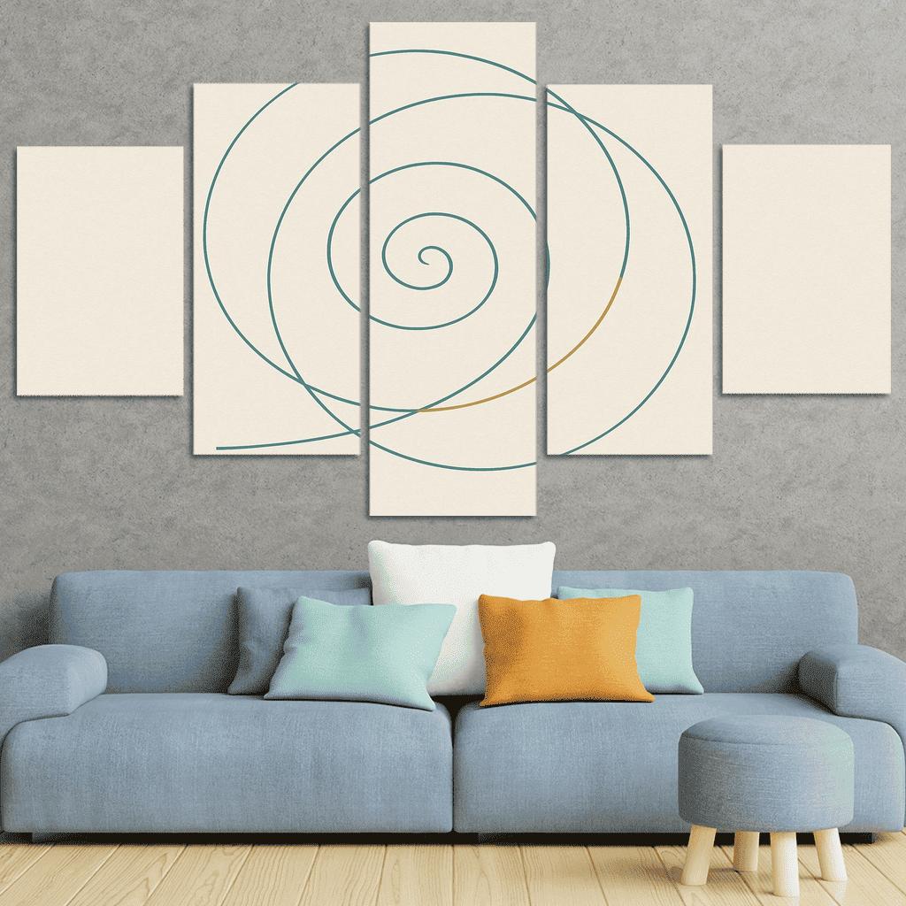 Quiet Spiral modern paintings frame