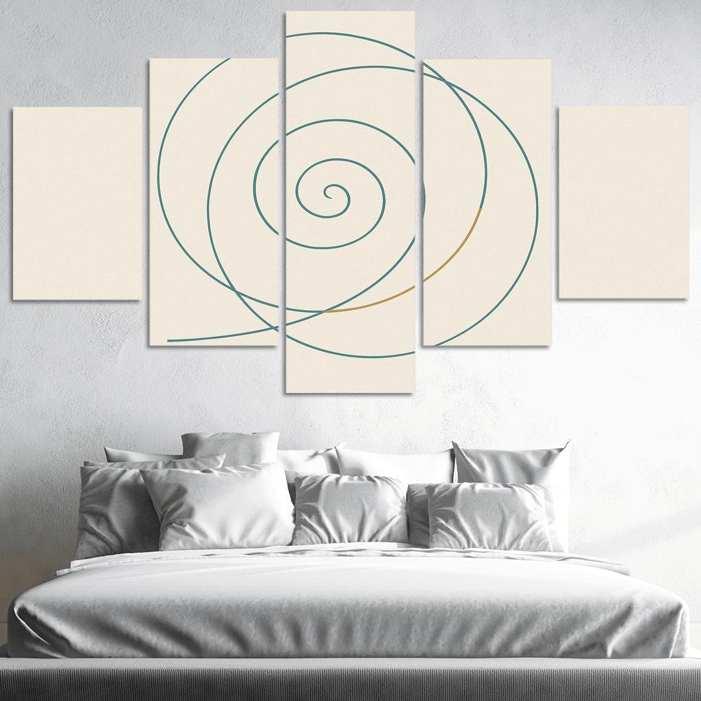 Quiet Spiral modern paintings frame