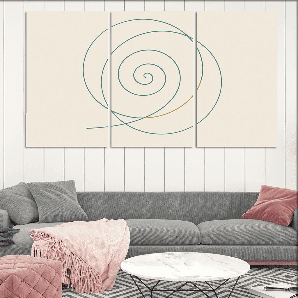 Quiet Spiral modern paintings frame