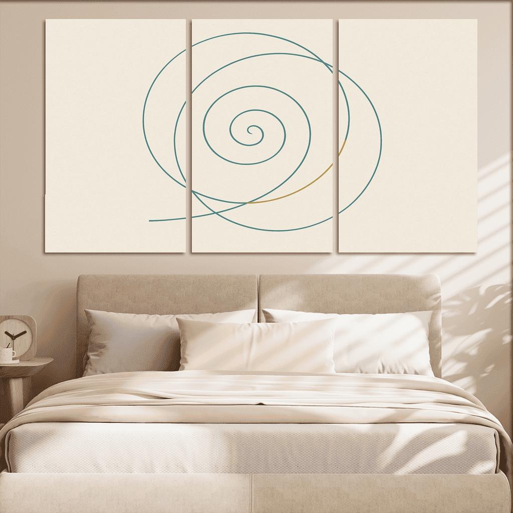 Quiet Spiral modern paintings frame