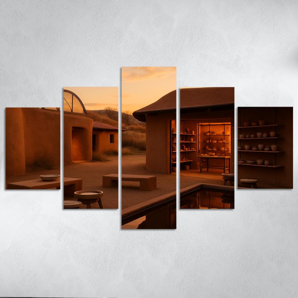 Luminous Clay Atelier wall art