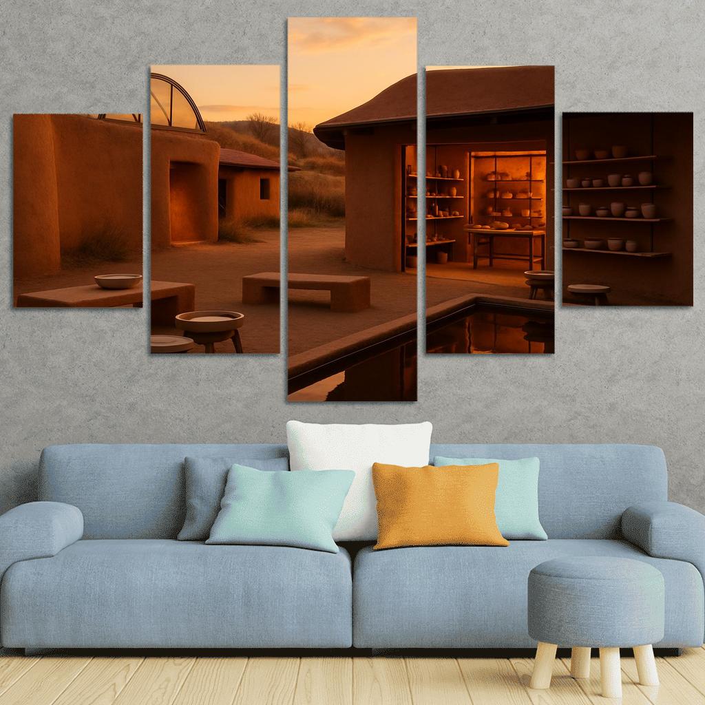 Luminous Clay Atelier wall art