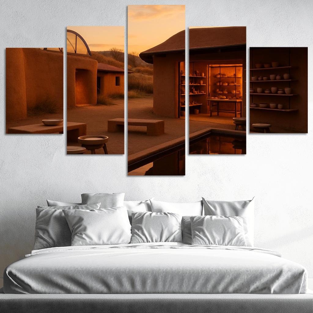 Luminous Clay Atelier wall art