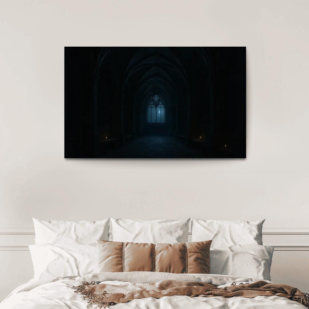 Nocturnal Rib Vault Atrium oil paintings frame