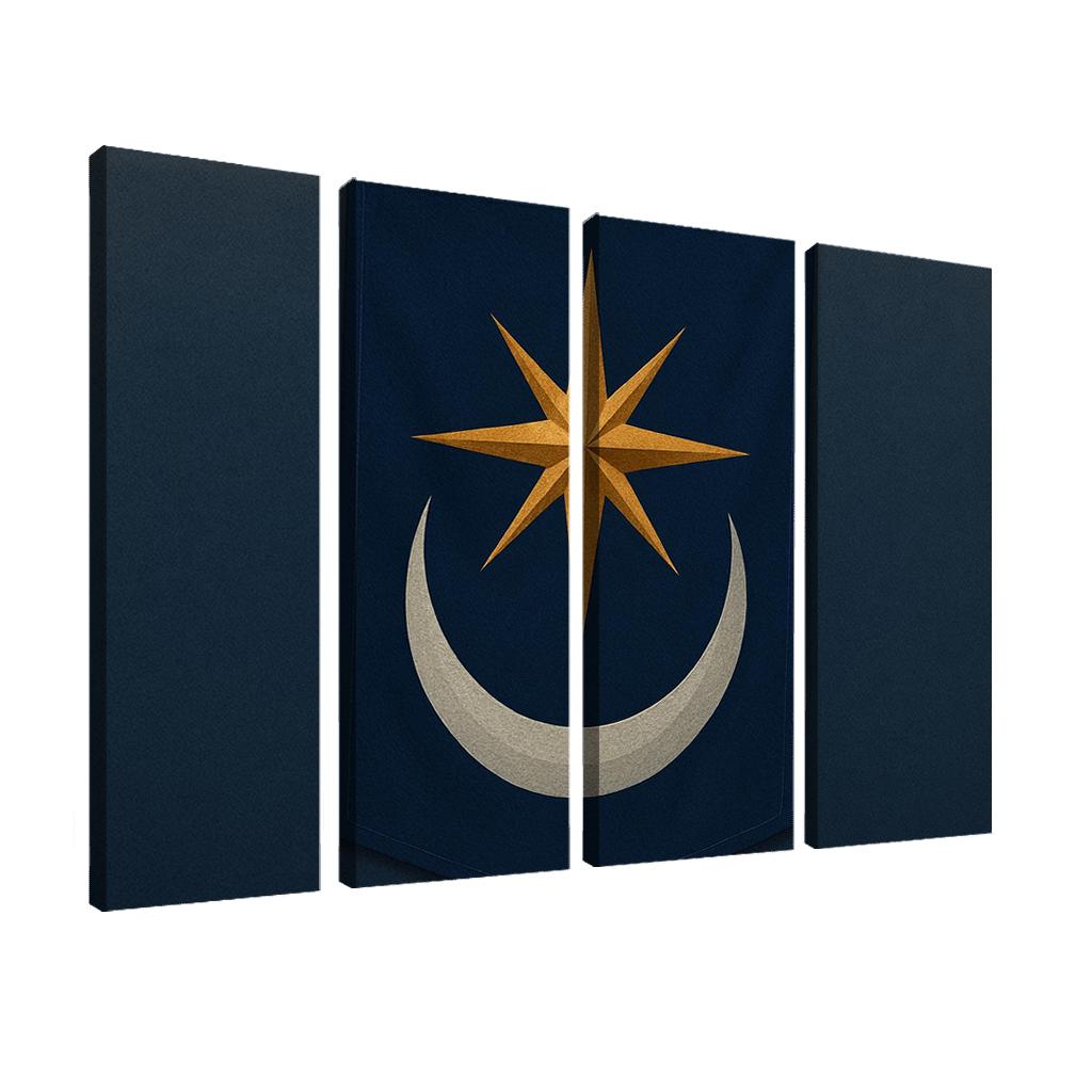 Celestial Compass Banner canvas paintings frame