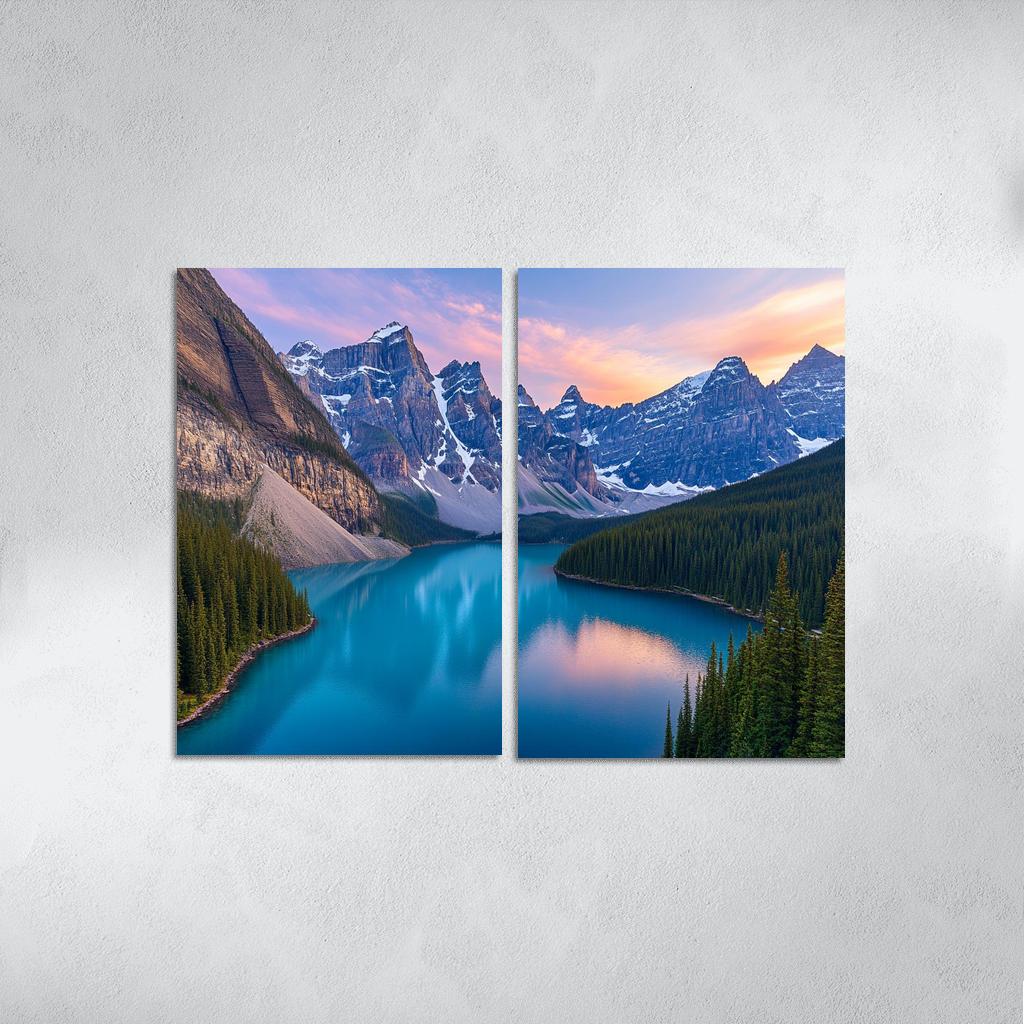 Moraine Lake Alberta canvas paintings frame