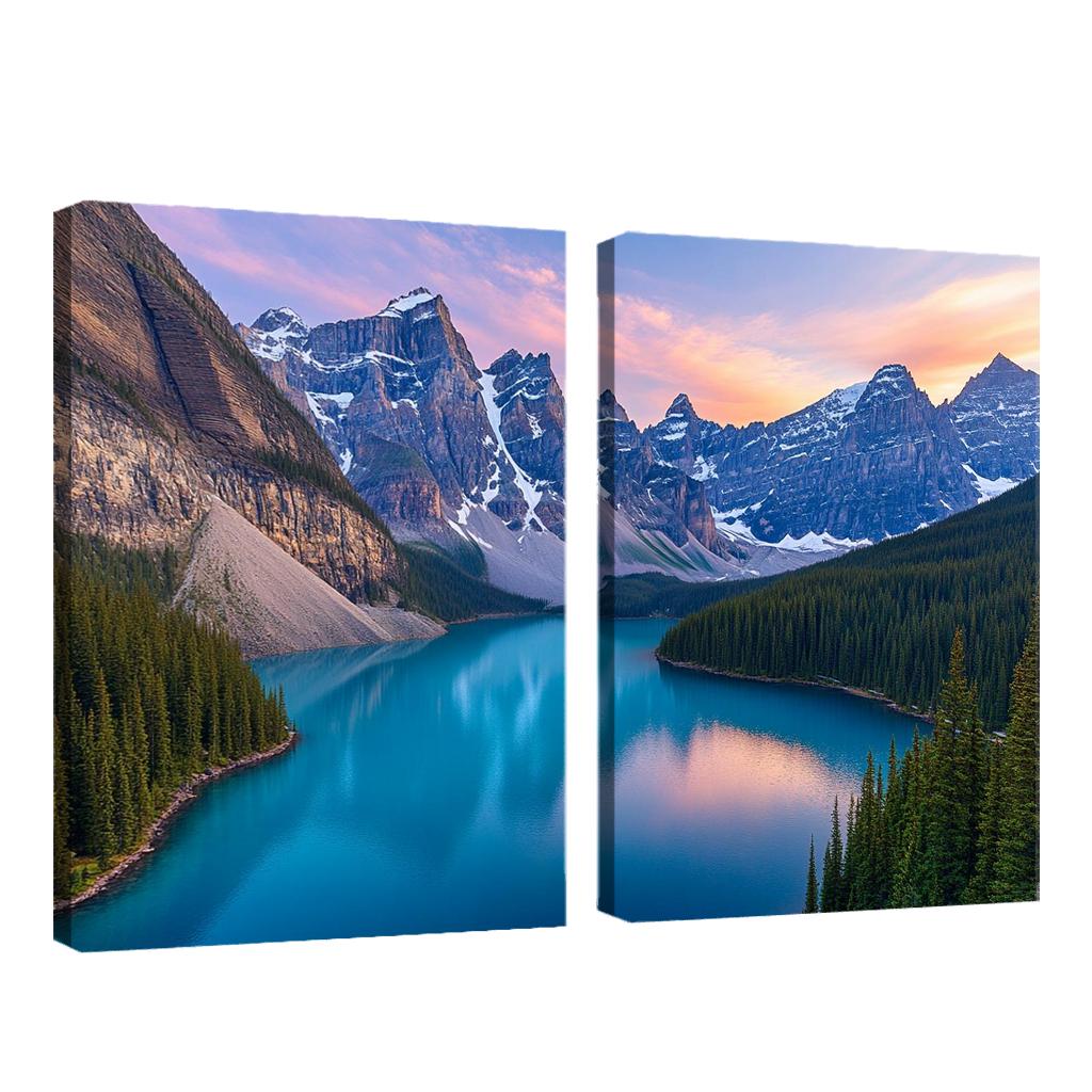 Moraine Lake Alberta canvas paintings frame