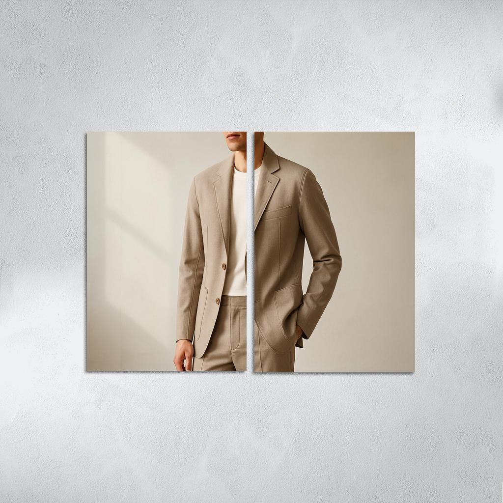 Tailored Linen Tech Suit wall art