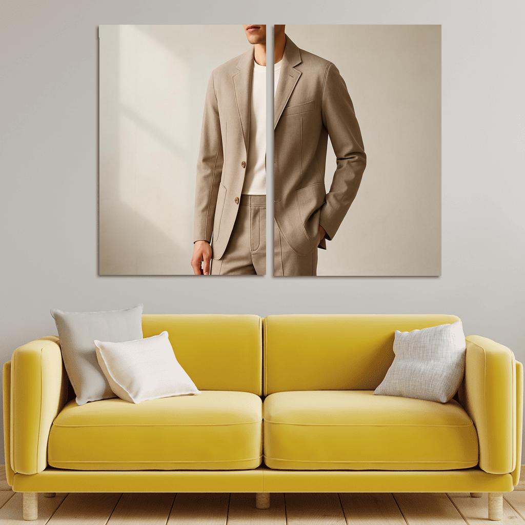 Tailored Linen Tech Suit wall art