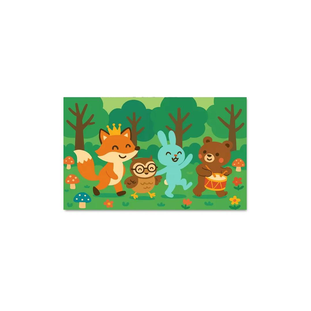 Magical Forest Animal Parade one-piece frames