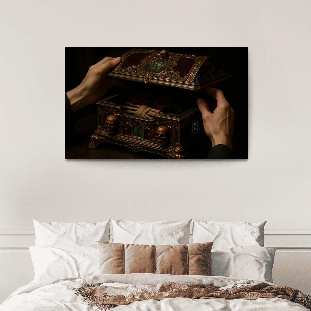 Lacquered Ebony Reliquary oil paintings frame