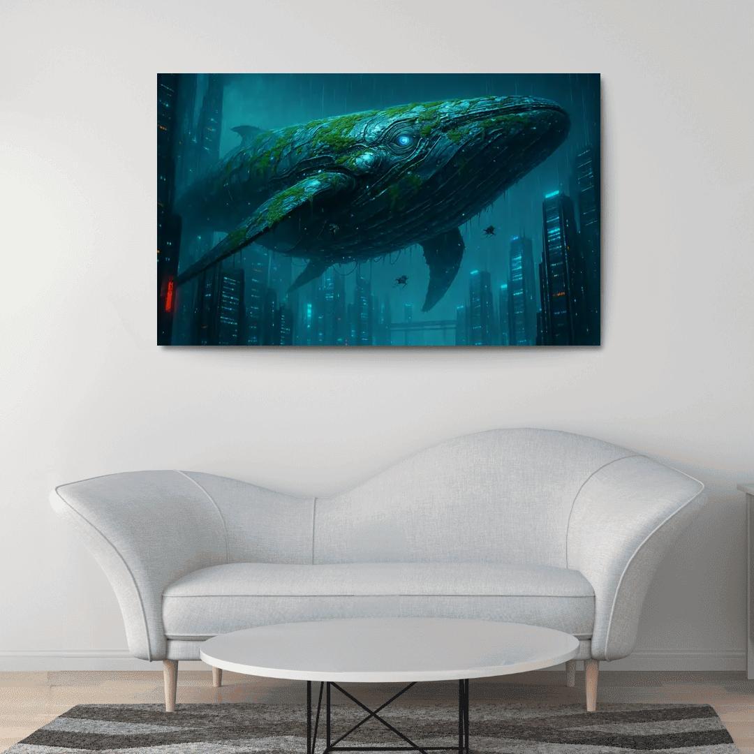 Chrome Leviathan custom paintings frame