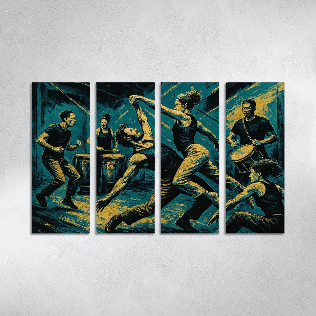 Kinetic Drumline Contact Improvisation wall art