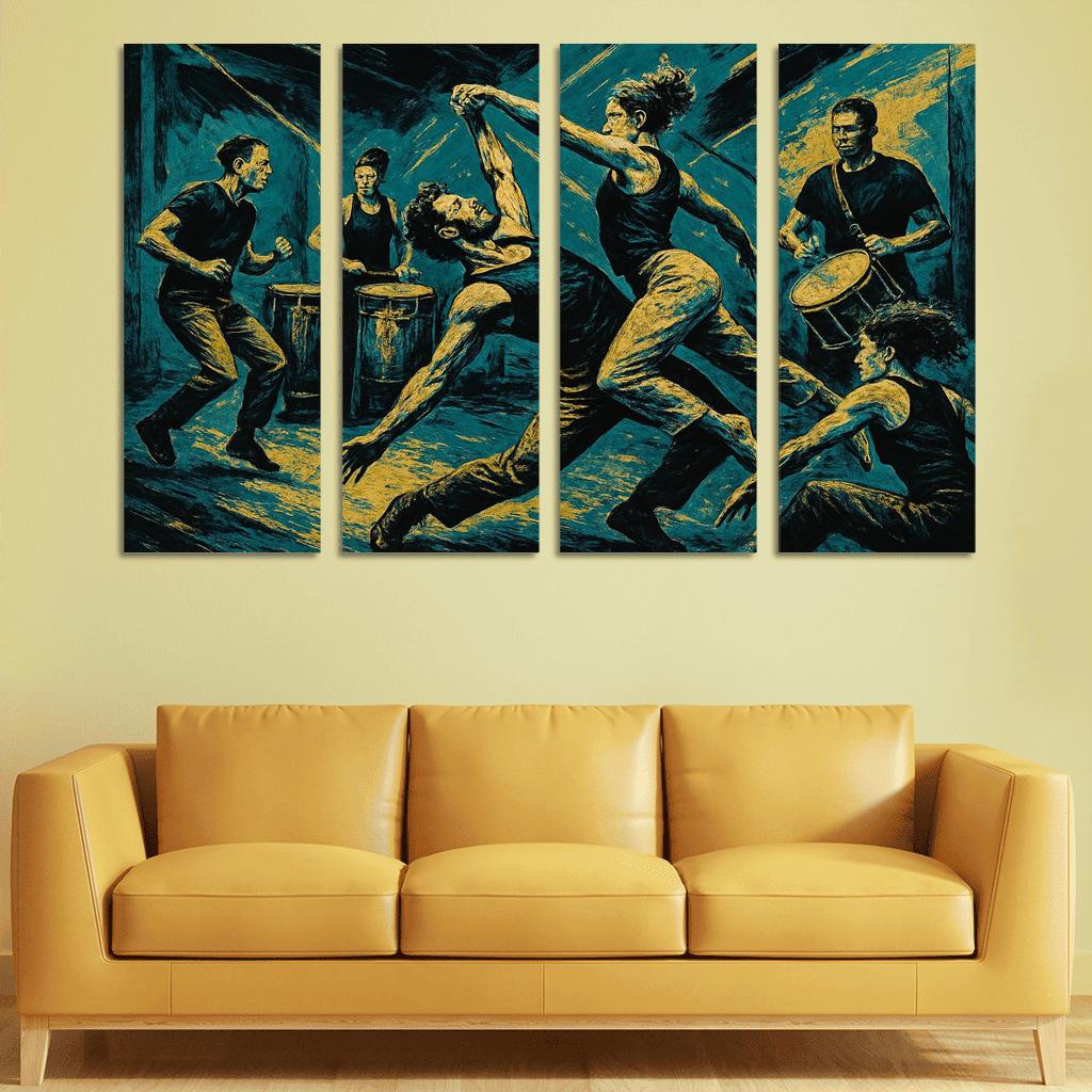 Kinetic Drumline Contact Improvisation wall art
