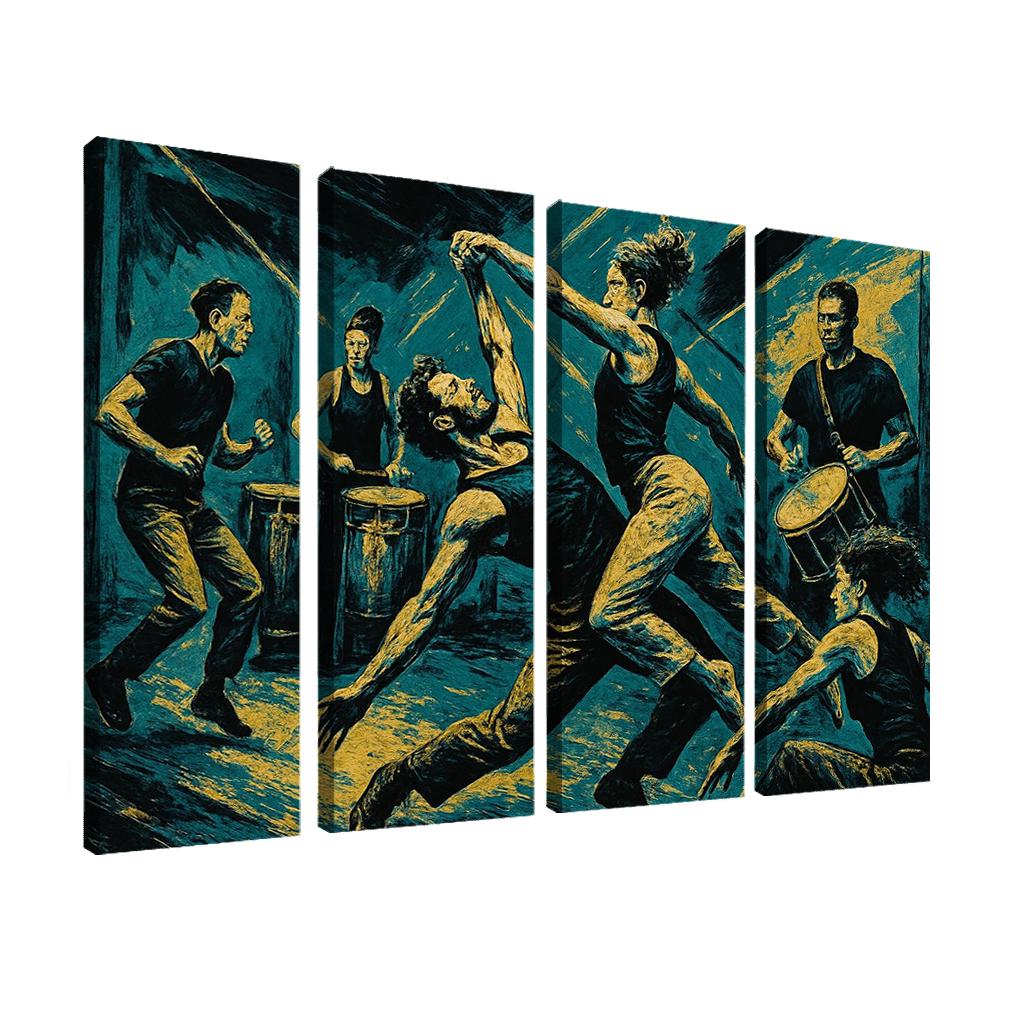 Kinetic Drumline Contact Improvisation wall art