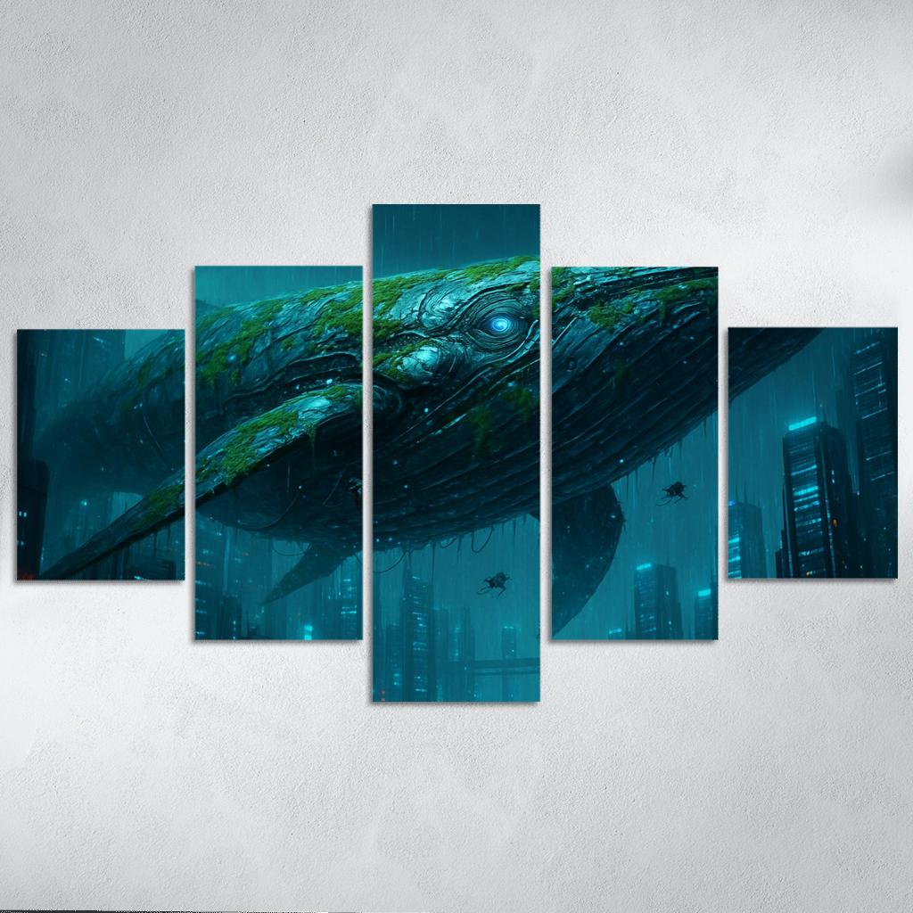 Chrome Leviathan custom paintings frame