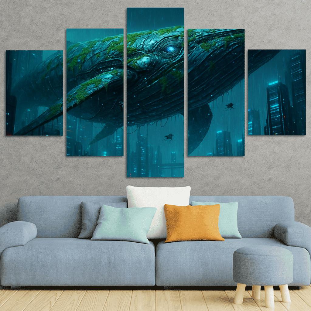 Chrome Leviathan custom paintings frame