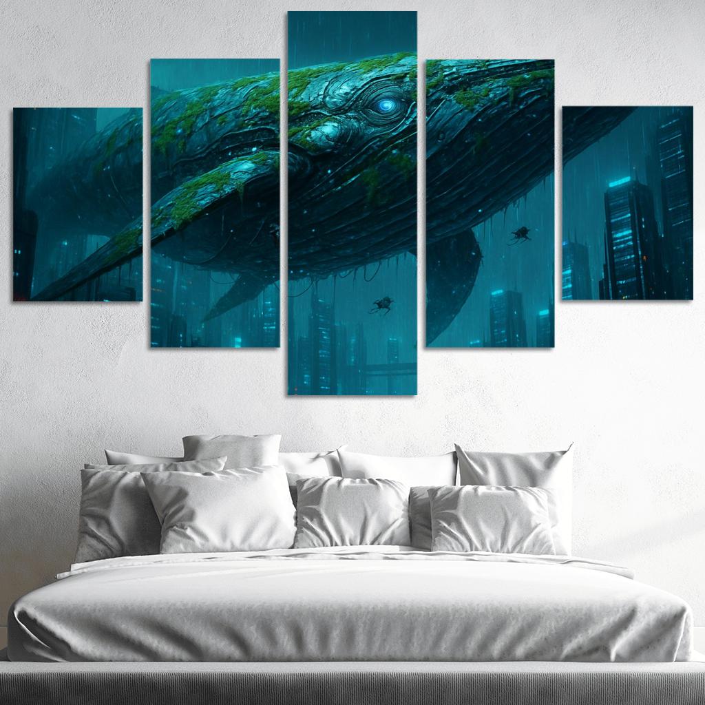 Chrome Leviathan custom paintings frame