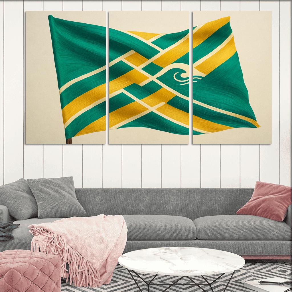 River Of Stripes Standard multi-panel paintings