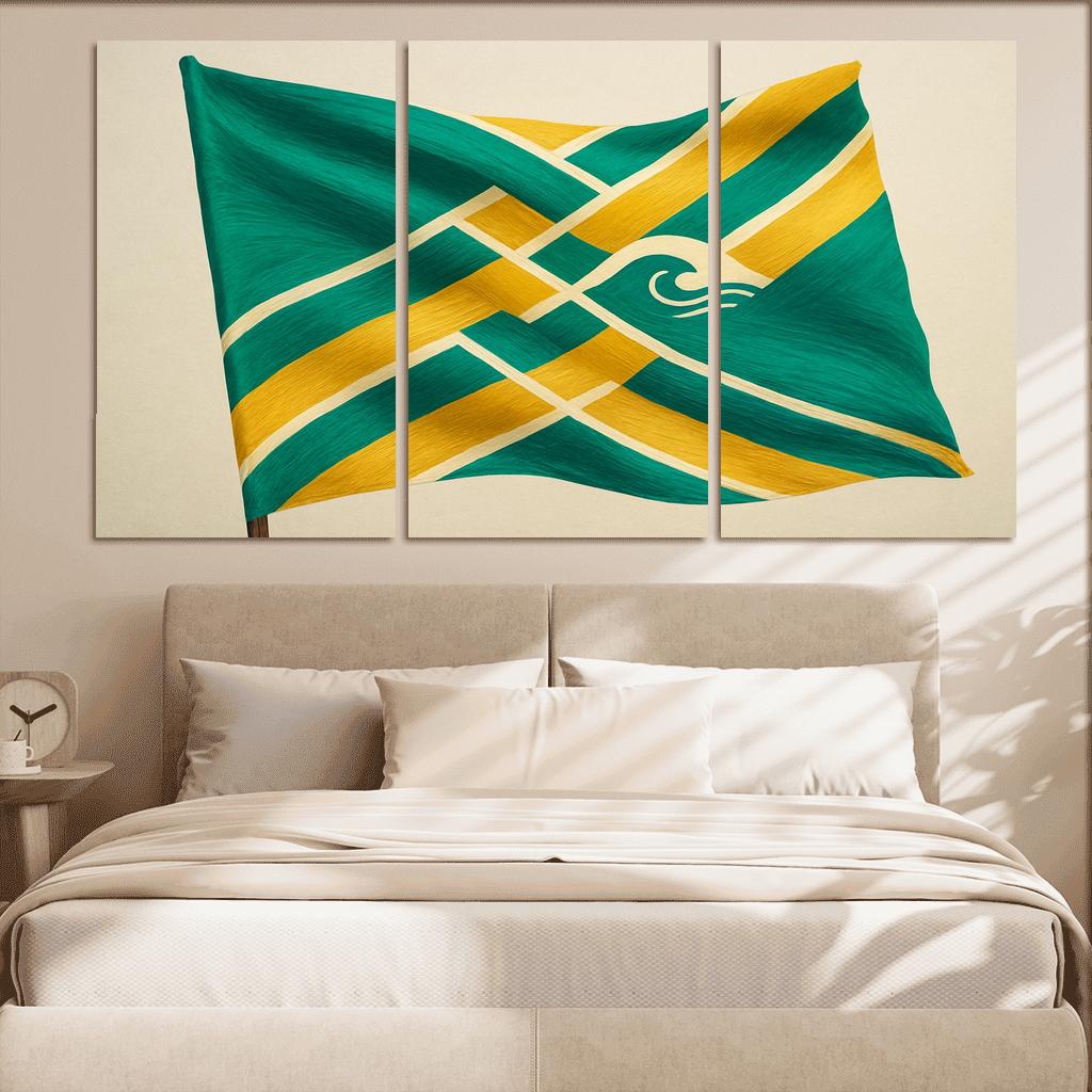 River Of Stripes Standard multi-panel paintings