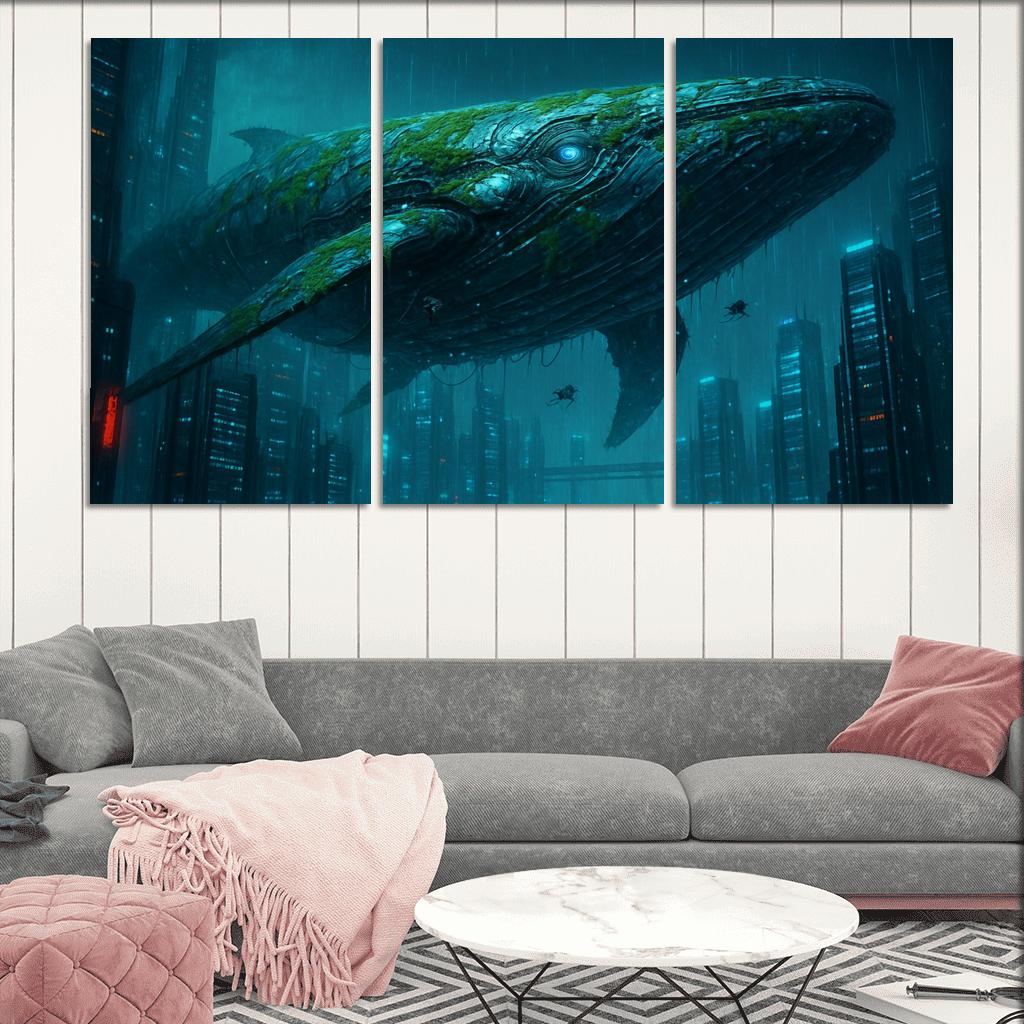 Chrome Leviathan custom paintings frame