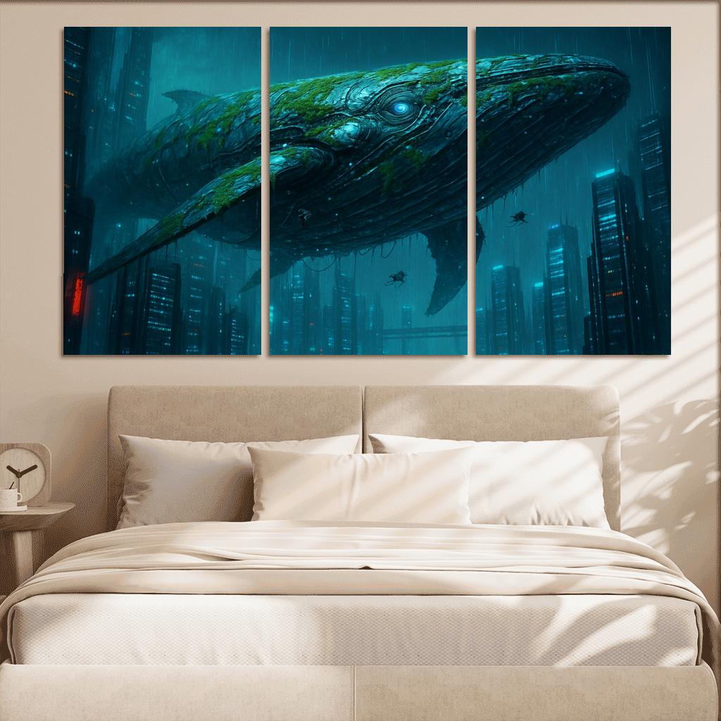 Chrome Leviathan custom paintings frame