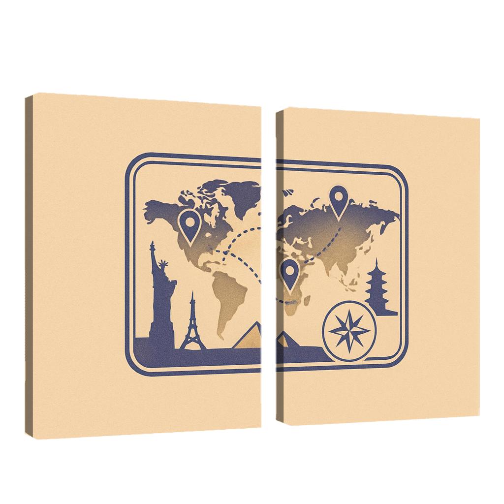 Stamp Of Horizons custom paintings frame