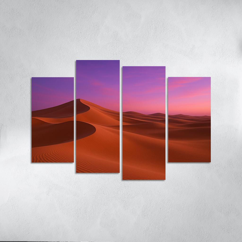 Twilight Glow Over Crystal Dunes premium artwork frames