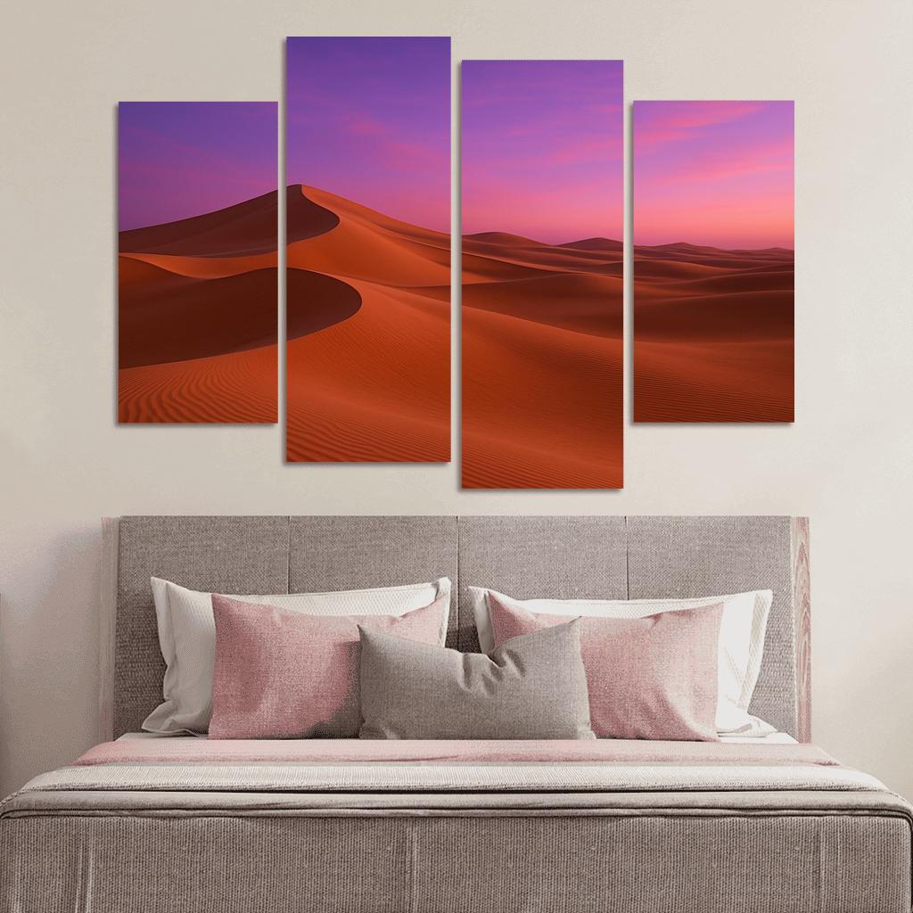 Twilight Glow Over Crystal Dunes premium artwork frames