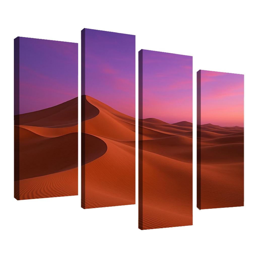 Twilight Glow Over Crystal Dunes premium artwork frames