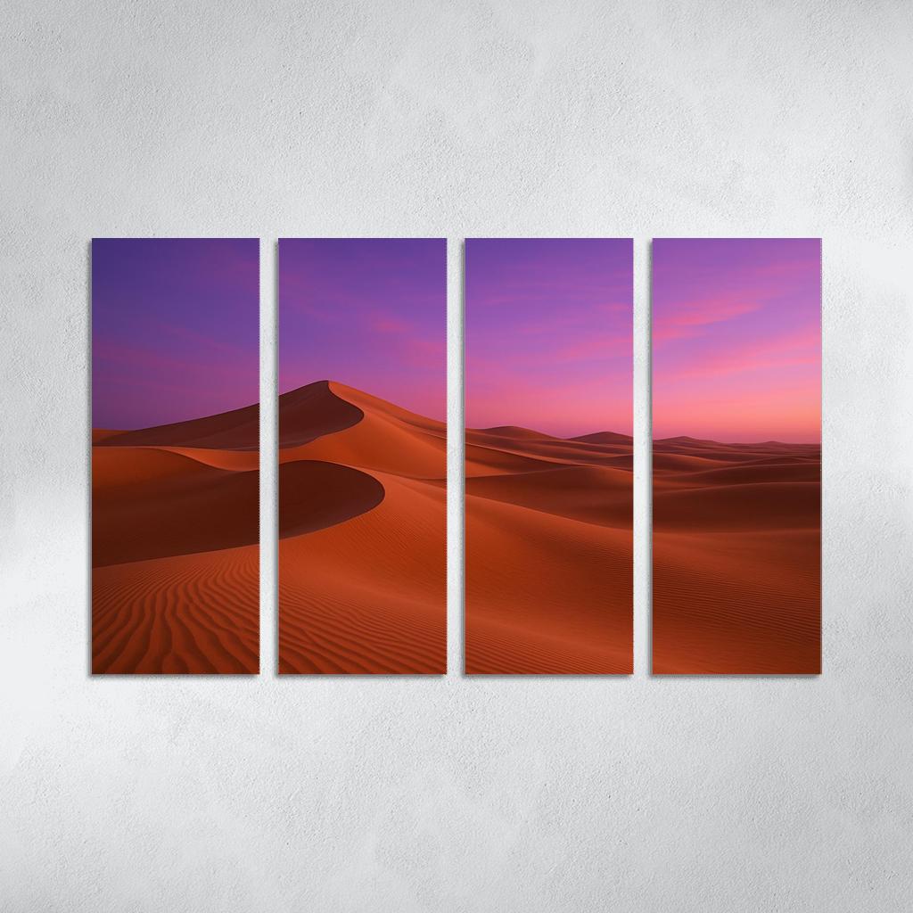 Twilight Glow Over Crystal Dunes premium artwork frames