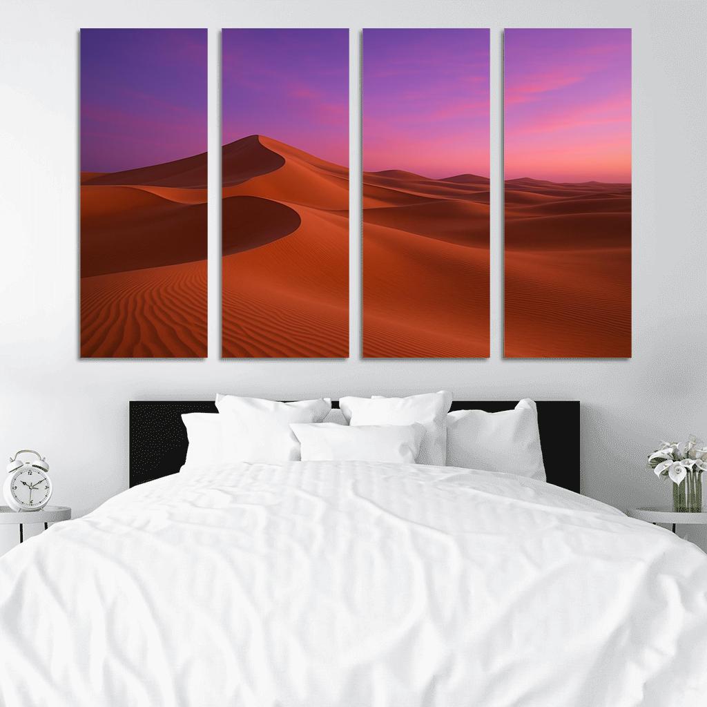 Twilight Glow Over Crystal Dunes premium artwork frames