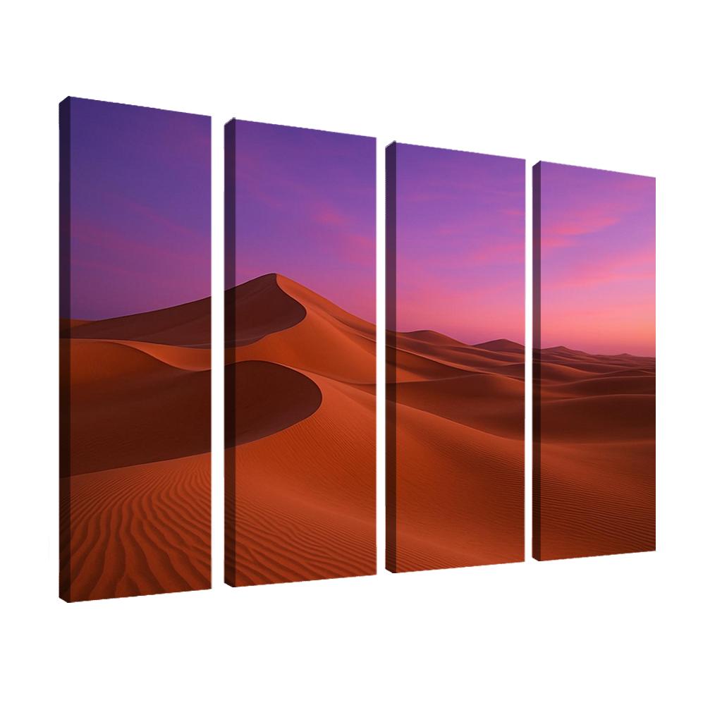 Twilight Glow Over Crystal Dunes premium artwork frames