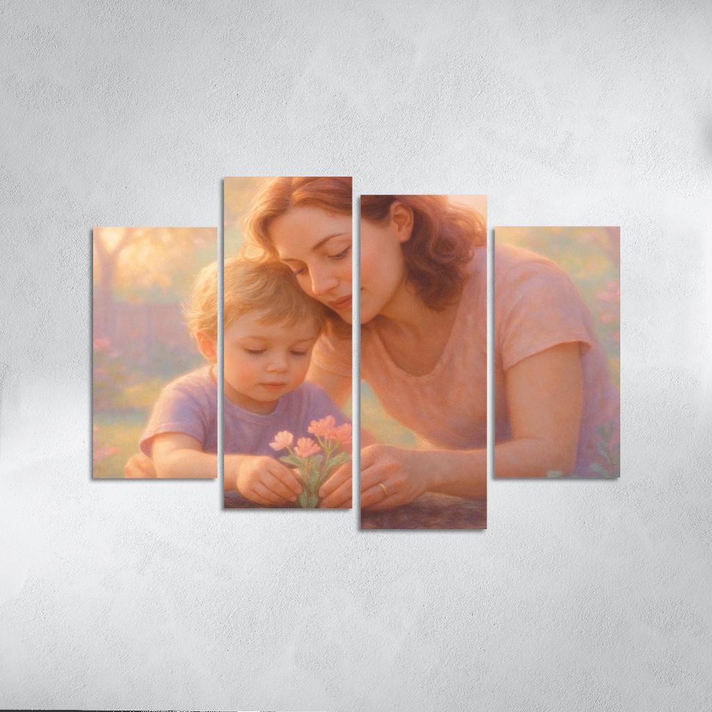 Garden Of Gentle Hands A Mothers Unseen Nurture modern paintings frame