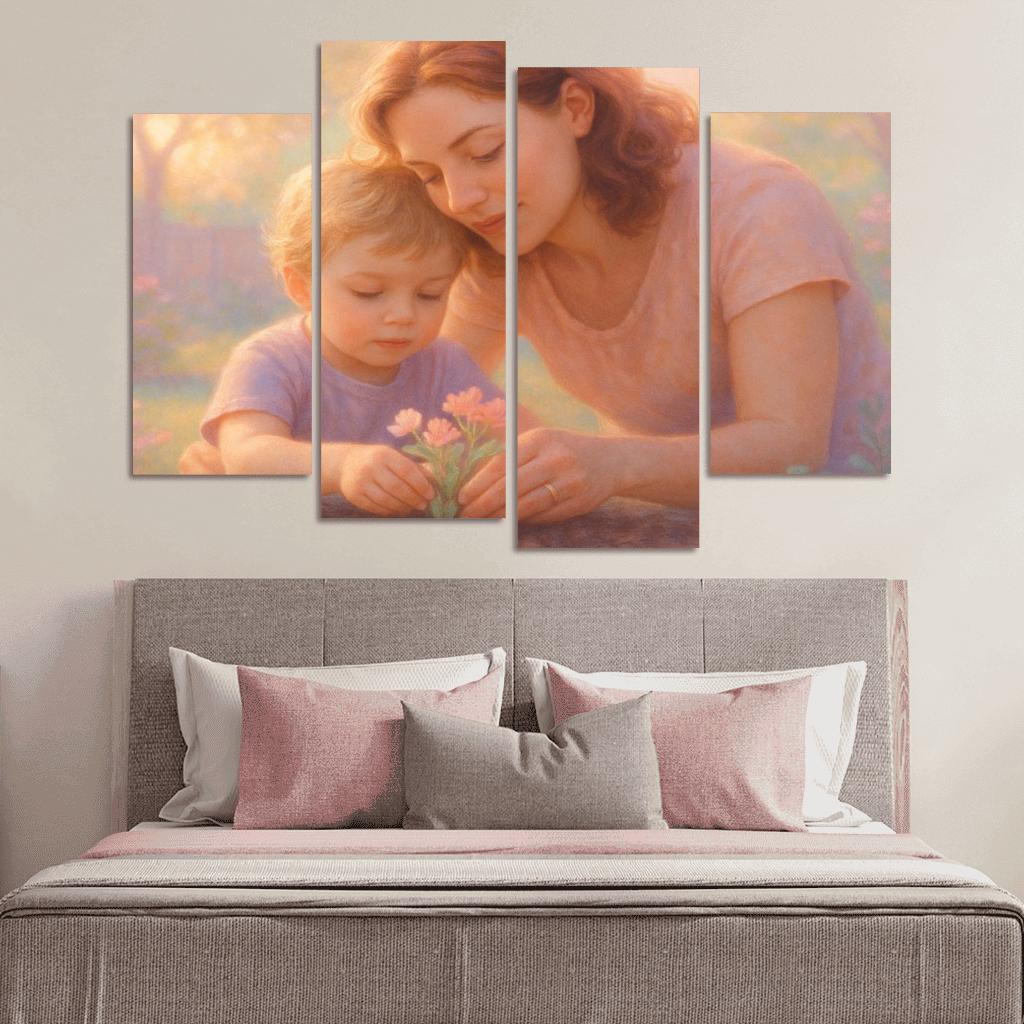 Garden Of Gentle Hands A Mothers Unseen Nurture modern paintings frame