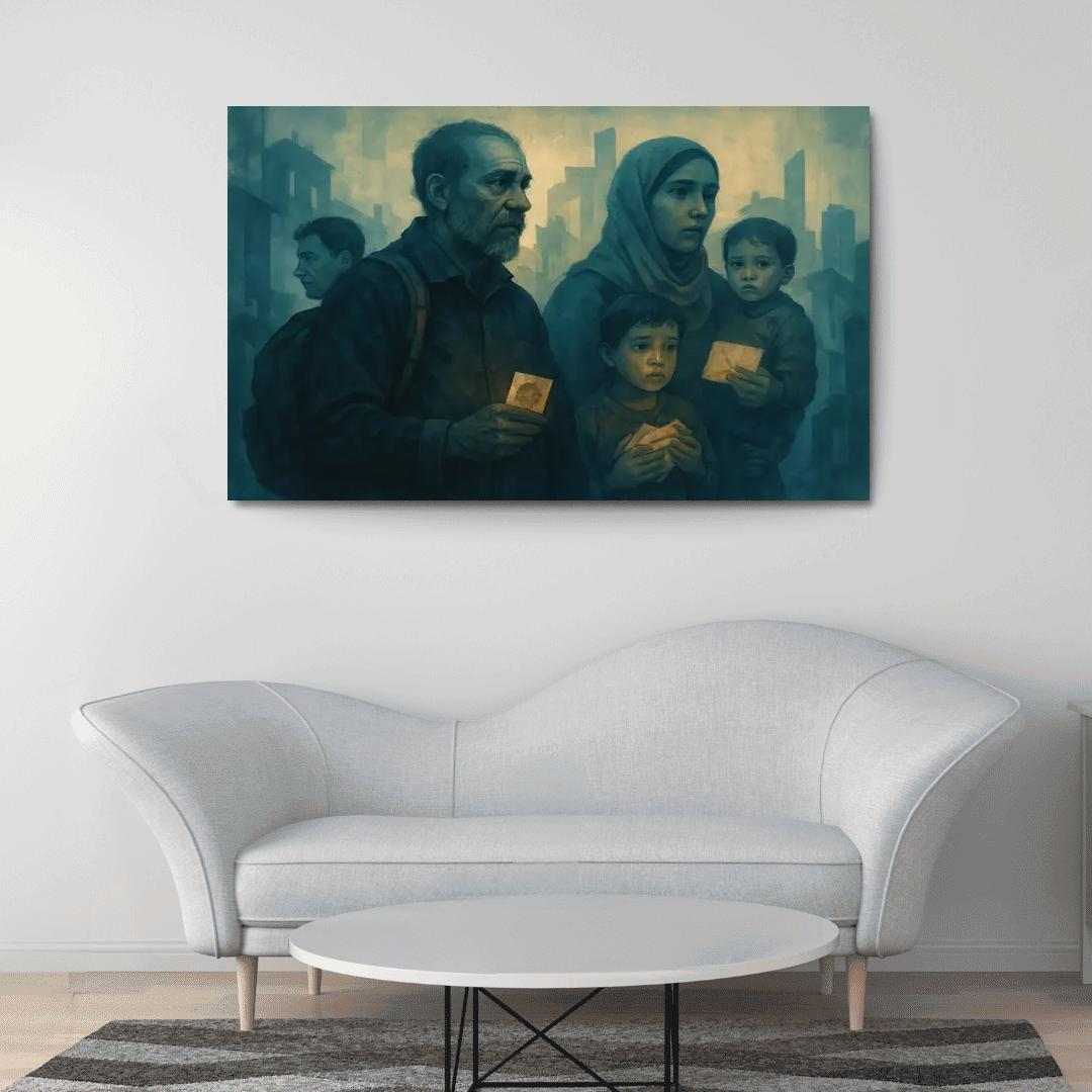 Echoes Of The Invisible abstract paintings frame