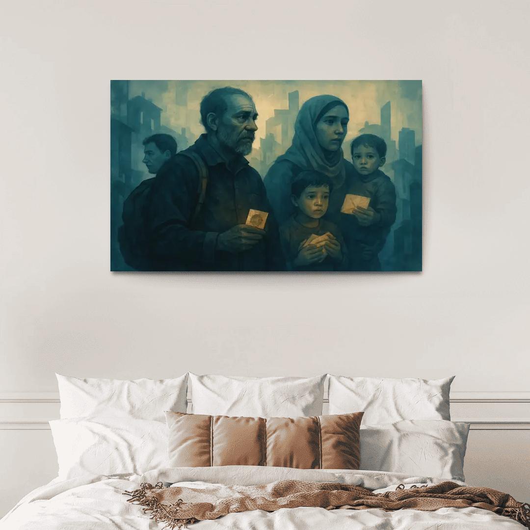 Echoes Of The Invisible abstract paintings frame