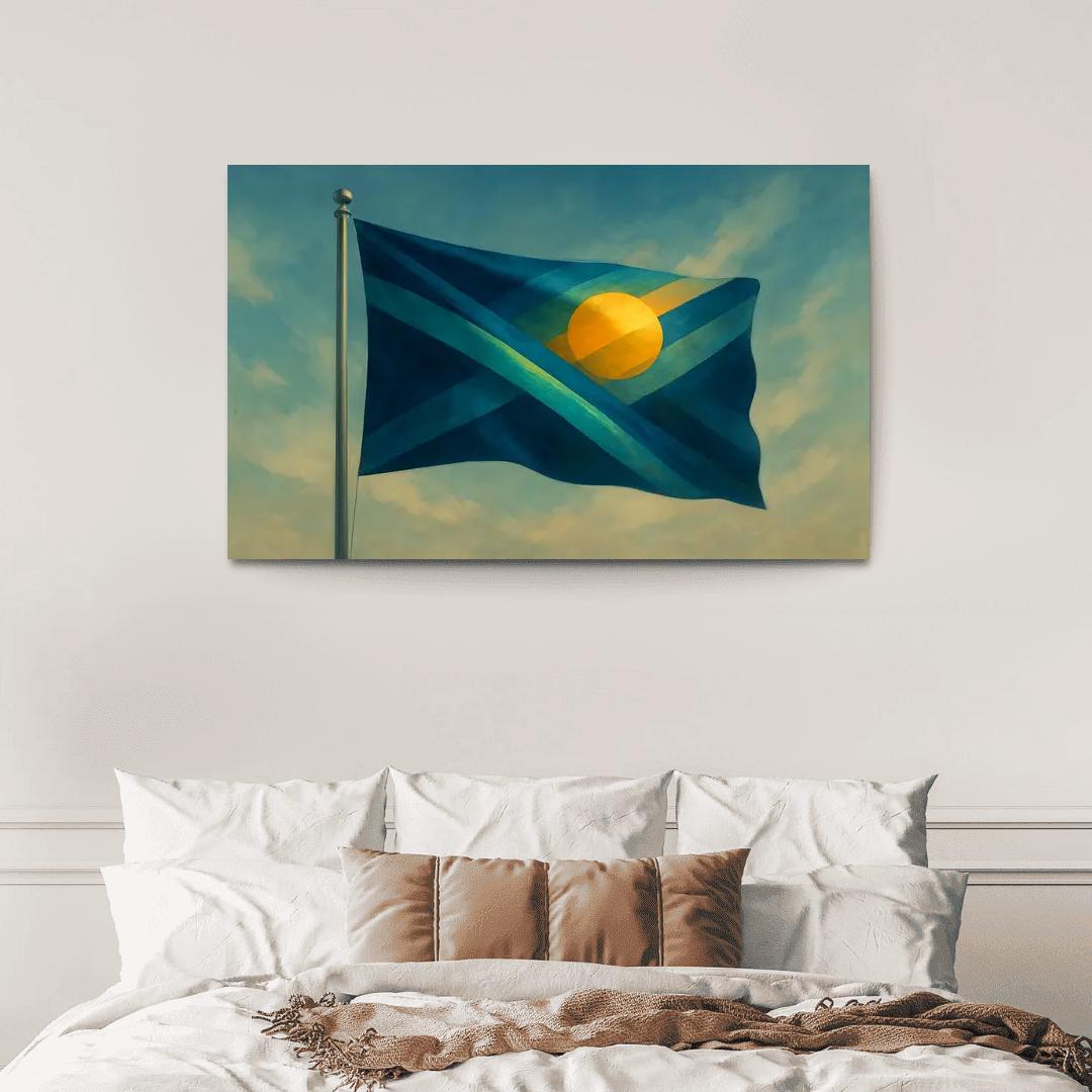 Aurora Standard A Flag Of Unity In Motion art trends