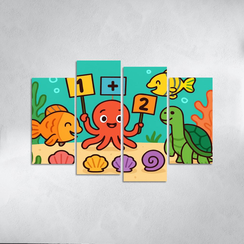 Coral Reef Math Party decor