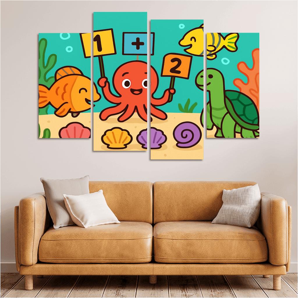 Coral Reef Math Party decor