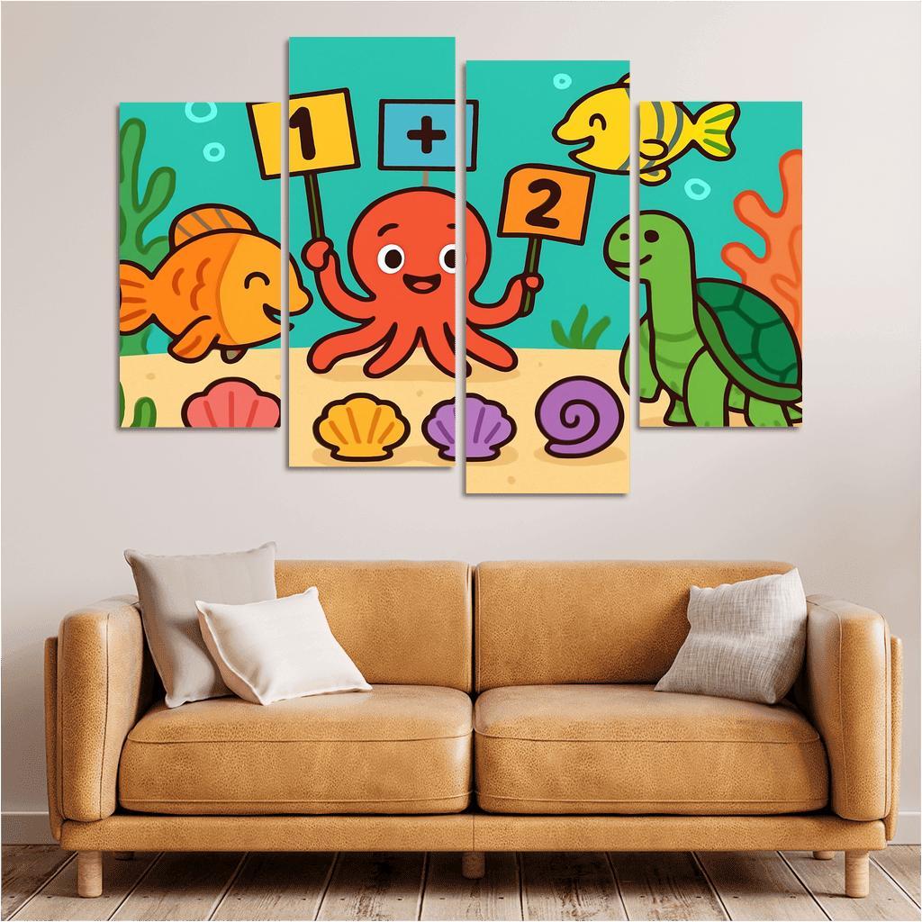 Coral Reef Math Party decor