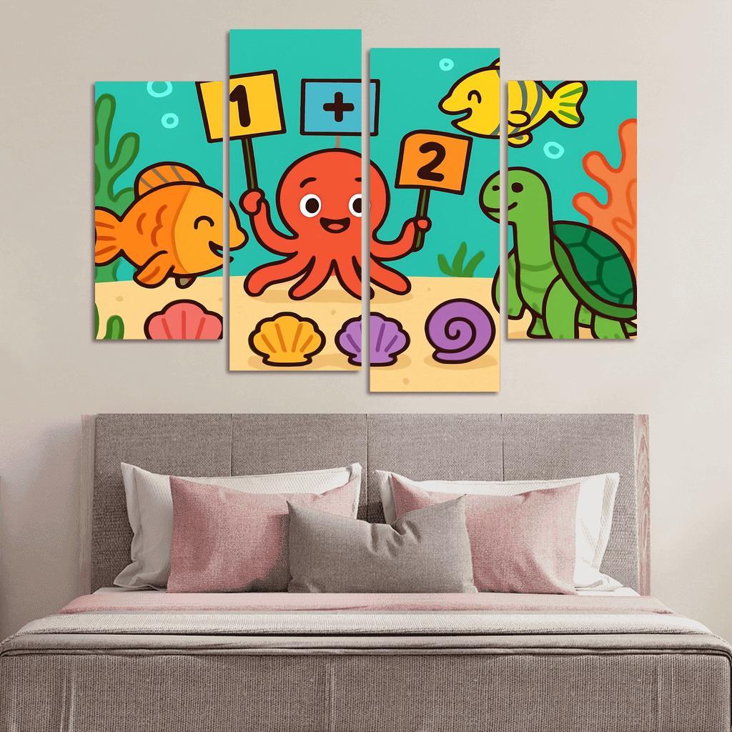 Coral Reef Math Party decor