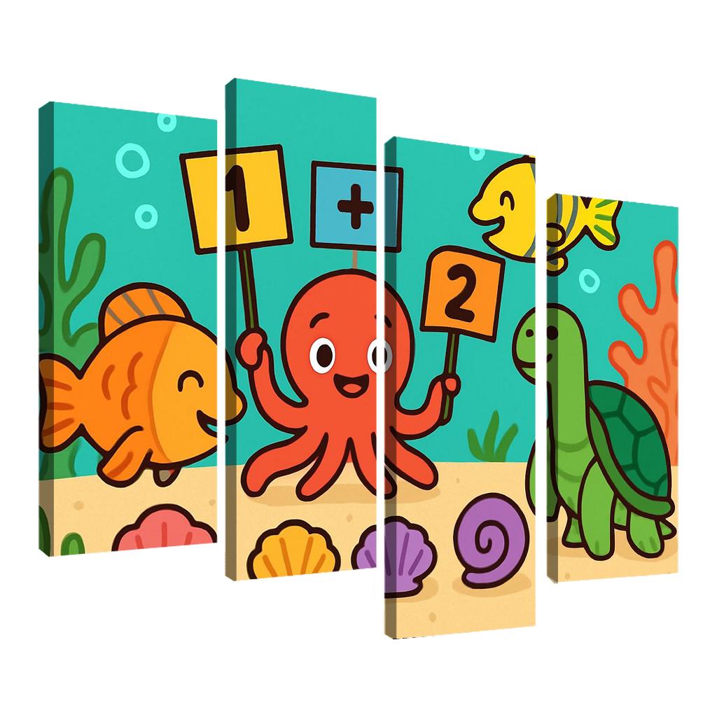 Coral Reef Math Party decor