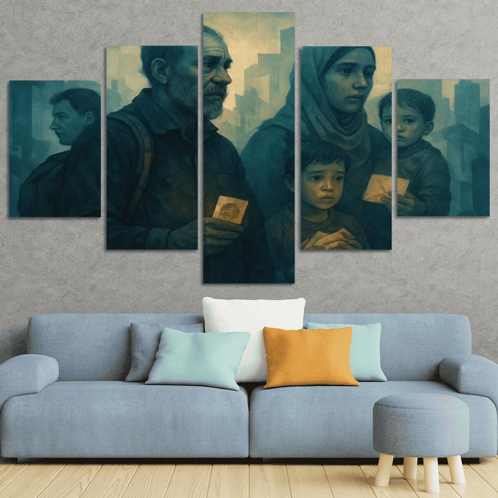 Echoes Of The Invisible abstract paintings frame