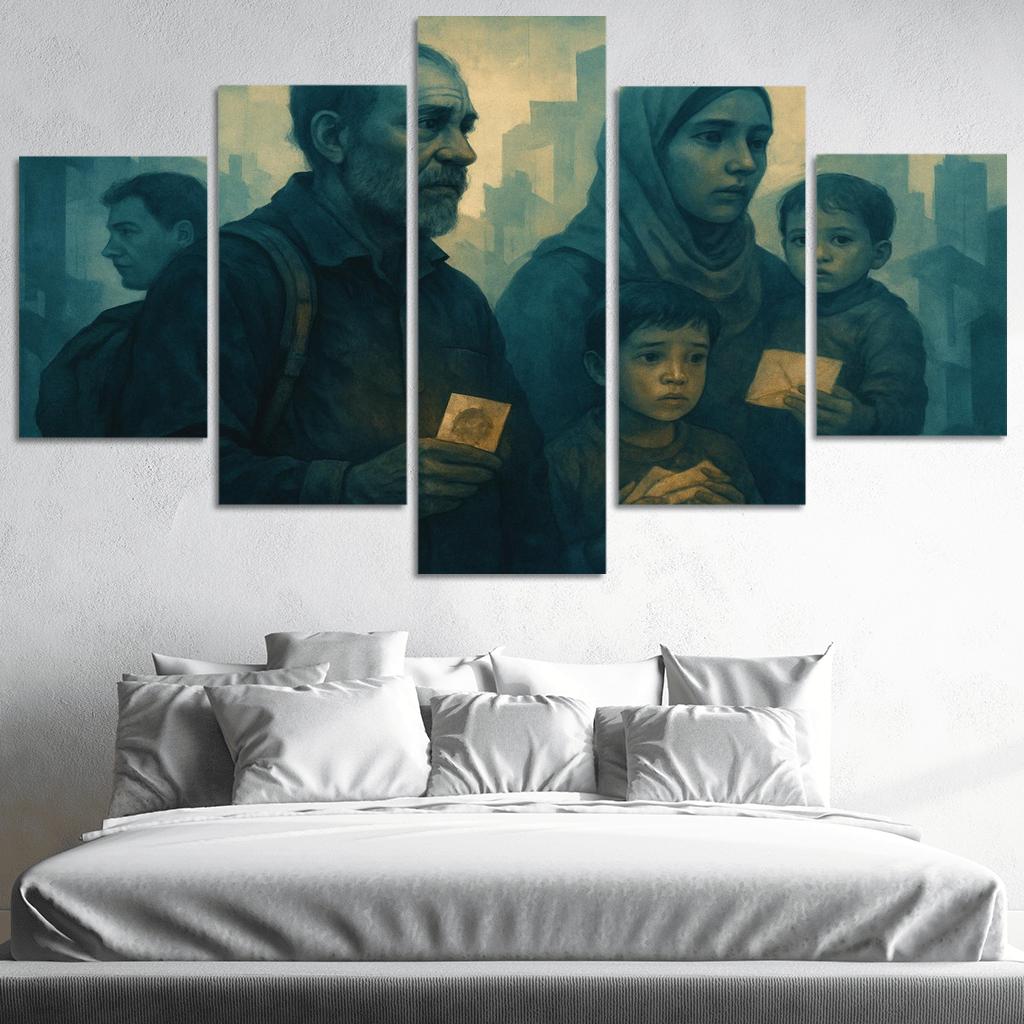 Echoes Of The Invisible abstract paintings frame