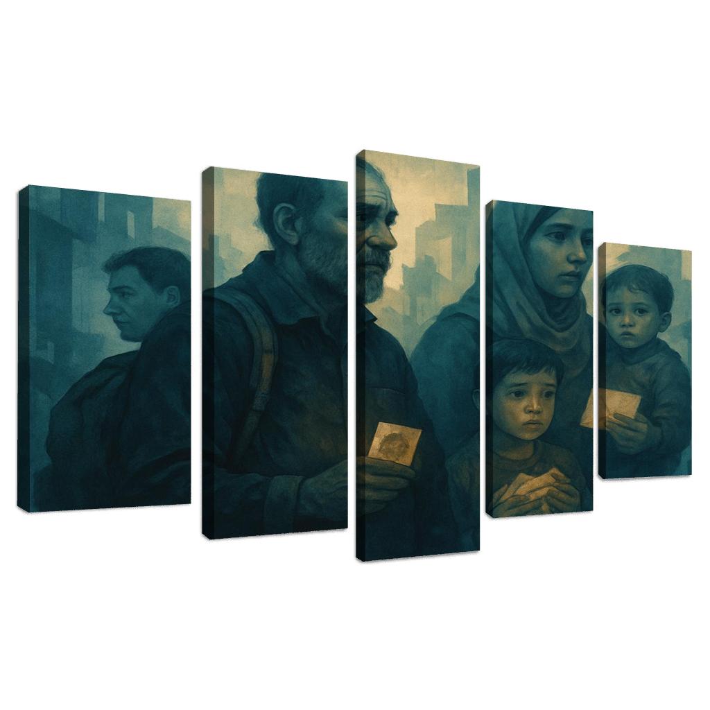 Echoes Of The Invisible abstract paintings frame