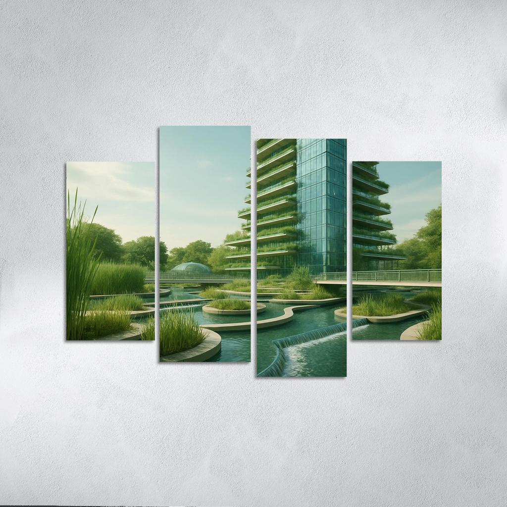 Vertical Wetlands Conservatory one-piece frames