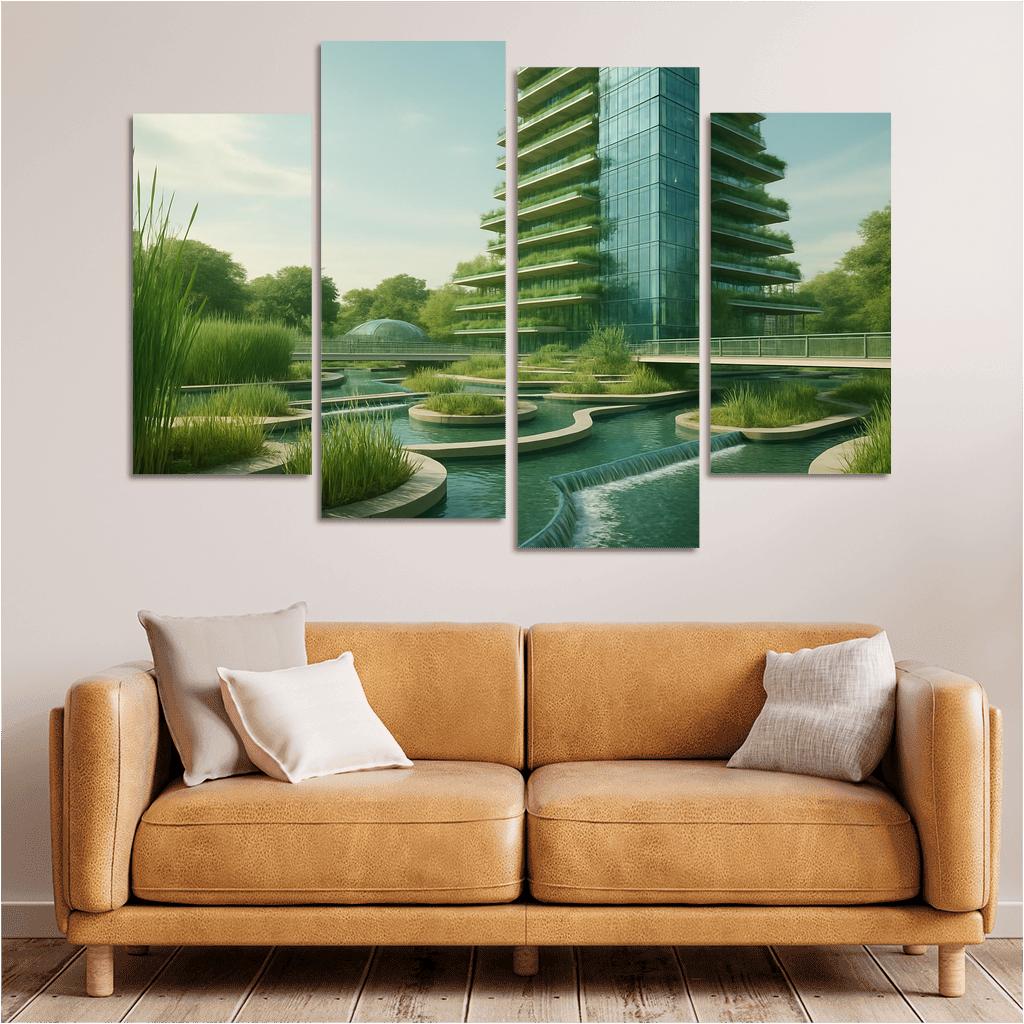 Vertical Wetlands Conservatory one-piece frames