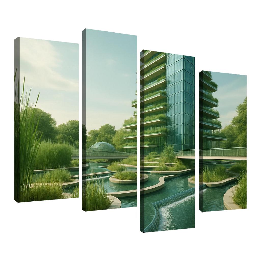 Vertical Wetlands Conservatory one-piece frames